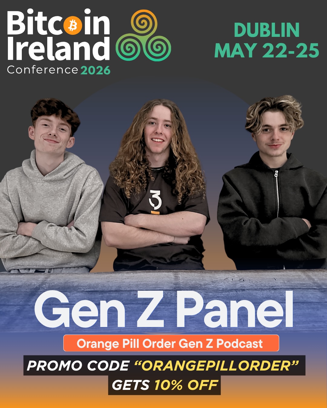 Orange Pill Order Gen Z Panel at Bitcoin Ireland Conference 2026